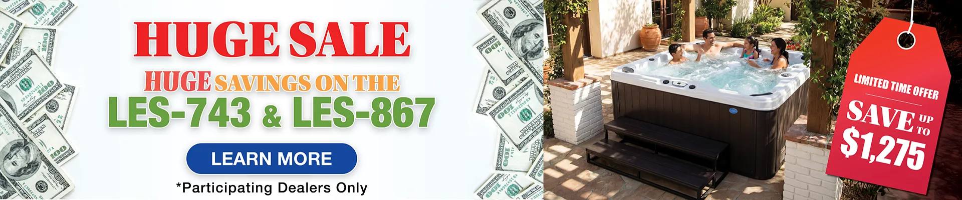 Calspas hot tub being used in a family setting - Normal