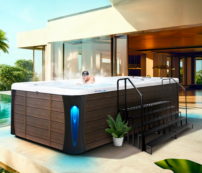 Calspas hot tub being used in a family setting - Normal